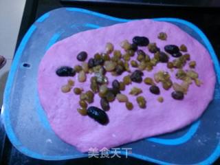 紫苋菜五彩豆长棍面包的做法步骤:6
