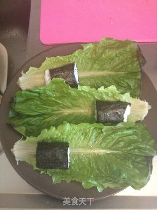 蒜香牛肉饭卷的做法步骤：6