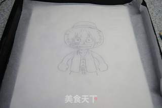 海贼王--路飞彩绘蛋糕卷的做法步骤:2