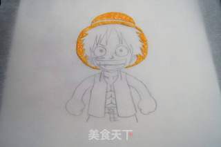 海贼王--路飞彩绘蛋糕卷的做法步骤:10