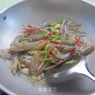 爆炒蛏子的做法步骤:6