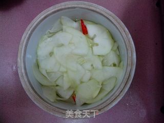 【青色的花儿开了】醋腌青木瓜卷的做法步骤:6