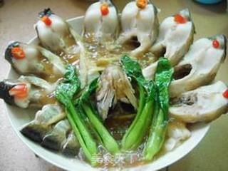 清蒸孔雀鳊鱼的做法步骤：8