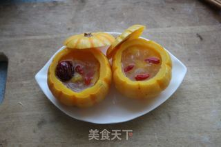 金瓜蒸雪蛤的做法步骤：10