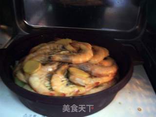 塔吉锅之西芹焖白虾的做法步骤:14