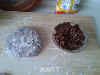 奶香紫薯小饼的做法步骤:4