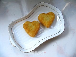 又是一年七夕时——心形鳕鱼饼的做法步骤:12