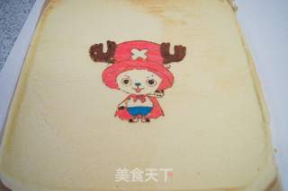 海贼王 乔巴彩绘蛋糕卷的做法步骤:10