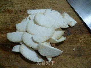 煎鸡蛋杏鲍菇菠菜年糕汤的做法步骤：5