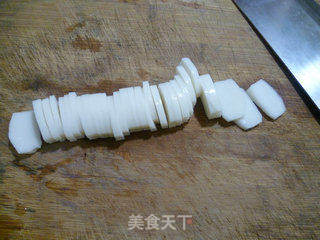 煎鸡蛋杏鲍菇菠菜年糕汤的做法步骤：6