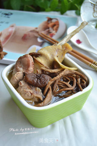 【营养靓汤】——茶树菇煲鸡的做法步骤:12