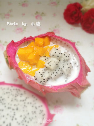 水果飘香----双色椰浆西米露的做法步骤:12