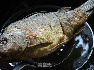 家常烧鲤鱼的做法步骤:7