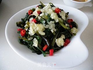蒜泥麻汁马齿苋的做法步骤:11