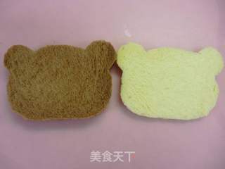 可爱的早餐---轻松小熊面包片的做法步骤:4