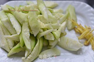 桃仁丝瓜的做法步骤:4