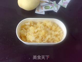 蜂蜜桂花双雪羹的做法步骤:2