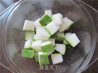 冬瓜莲米绿豆粥的做法步骤:2