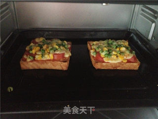 快手早餐----吐司披萨的做法步骤:7