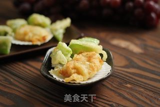 天妇罗扇贝青椒的做法步骤:14