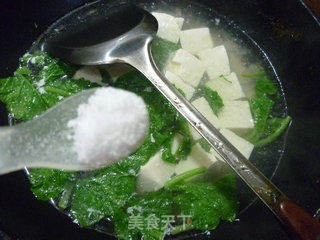 萝卜苗豆腐汤的做法步骤：7