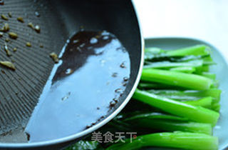 白灼菜心的做法步骤:7