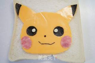 皮卡丘芝士烤吐司的做法步骤:3