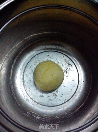【仿真蛋糕卷】南瓜红豆馒头卷的做法步骤:4