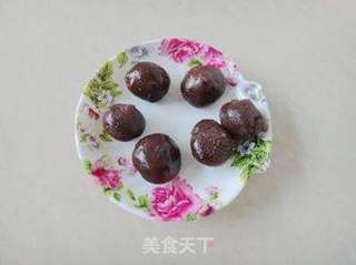 小米豆沙粑粑的做法步骤:5