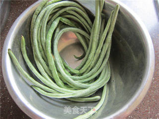 麻汁豇豆的做法步骤:3