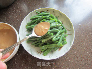 麻汁豇豆的做法步骤:7