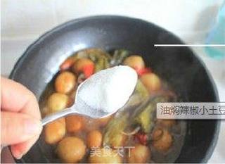 一元钱打造劲爆口感的超级下饭菜——油焖辣椒小土豆的做法步骤:9