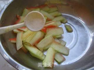 醋溜西瓜皮的做法步骤:3