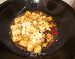 【豆豉烧豆腐】简单美味的素食下饭菜的做法步骤：7