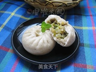 豆渣再利用——黑豆渣茄丁包的做法步骤：12