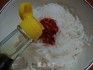 酸辣开胃小凉菜------【酸辣萝卜丝】的做法步骤:10