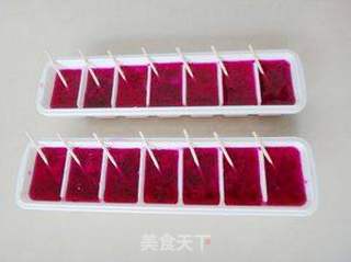 火龙果冰棒的做法步骤:6