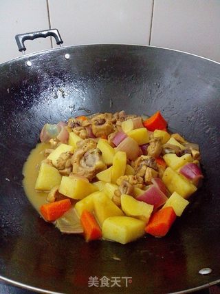 【大块大块的满足】家庭版咖喱鸡腿的做法步骤:10
