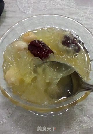 银耳莲子红枣羹的做法步骤：6
