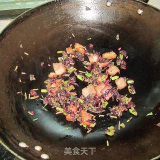 苋菜炒饭的做法步骤：5