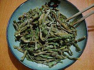 蒸菜更美味---------【干豆角蒸腊肉】的做法步骤:5