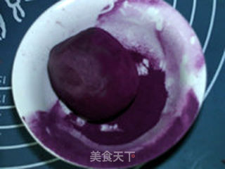 桃山紫薯奶香樱桃月饼的做法步骤:17