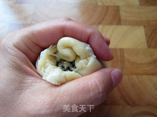 不用烤箱打月饼：苏式椒盐&枣泥月饼的做法步骤：32