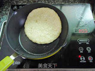 【米饭鸡蛋饼】--- 一碗剩米饭的华丽转身的做法步骤:9
