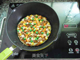 【米饭鸡蛋饼】--- 一碗剩米饭的华丽转身的做法步骤:13