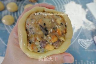 升级版----广式肉松五仁叉烧月饼(附详细过程图)的做法步骤:14