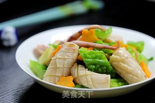 苦瓜爆鱿鱼的做法步骤:10