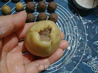 月圆中秋---------【椰香双豆沙月饼】的做法步骤:8