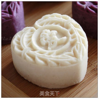 免烤健康的中秋月饼-----紫薯山药豆沙月饼的做法步骤:9