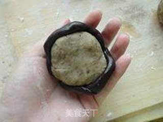 巧克力绿豆月饼的做法步骤:6
